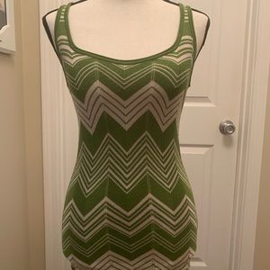 Knit chevron pattern tank top